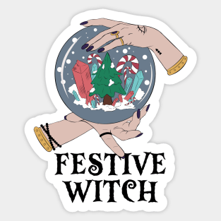 Festive witch Sticker